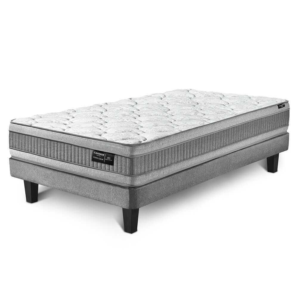 Cama Europea Cannon 1,5 Plazas Euro Calm Dual