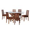 Juego de Comedor Latam Home Merida 6 Sillas Chocolate