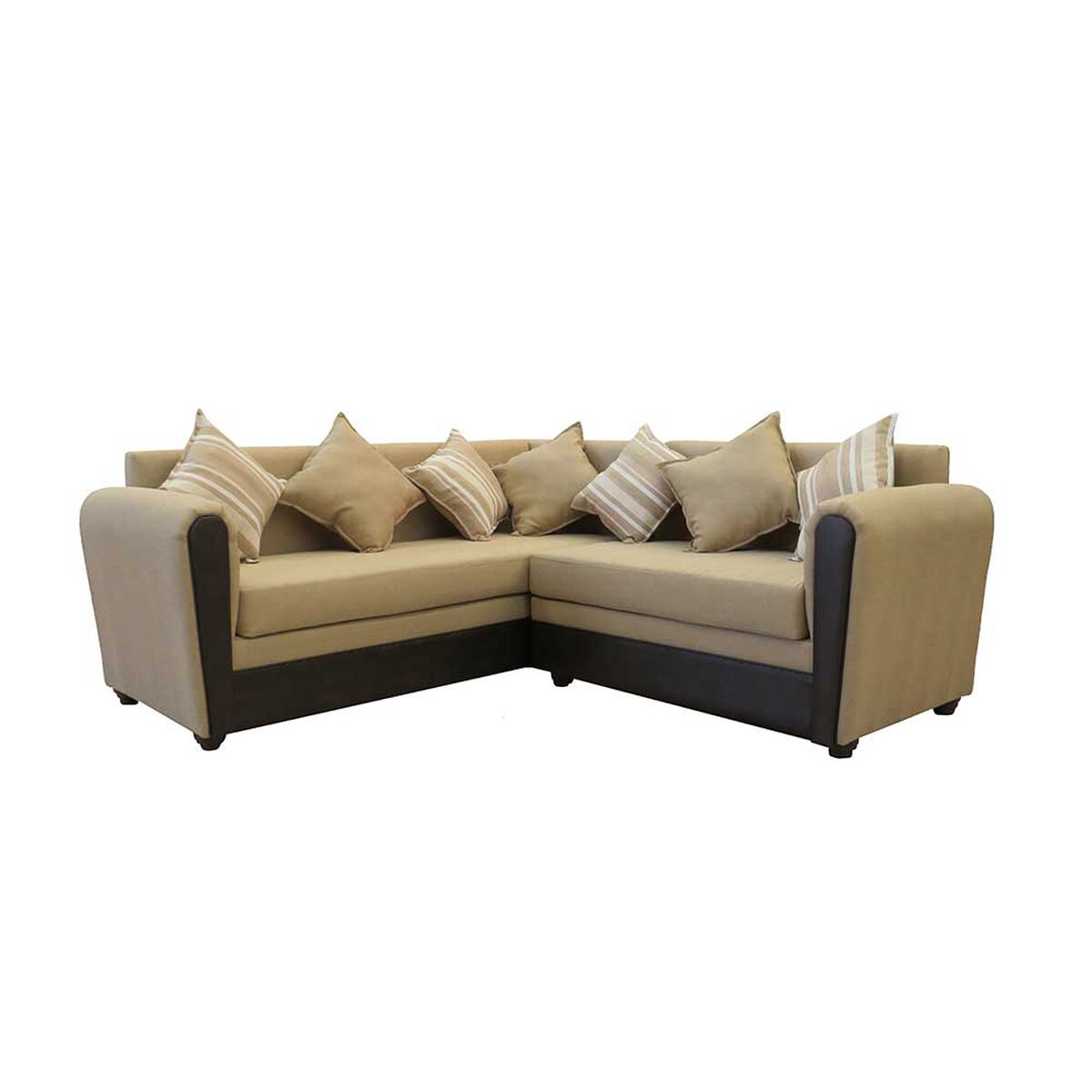 Seccional Almore Alemania 5 Cuerpos Beige Caf&eacute;