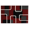 Alfombra Frize Carved D2 80X120 Cm Rojo