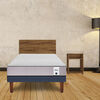 Combo Cama Europea CIC 1,5 Plazas New Titán + Set Maderas Nogal