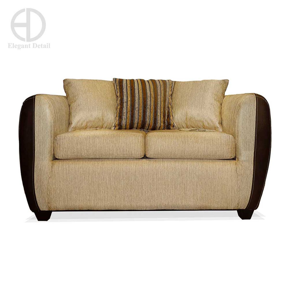 Juego de Living Elegant Detail Oklahoma Sofá 3 Cuerpos + Sofá 2 Cuerpos Beige