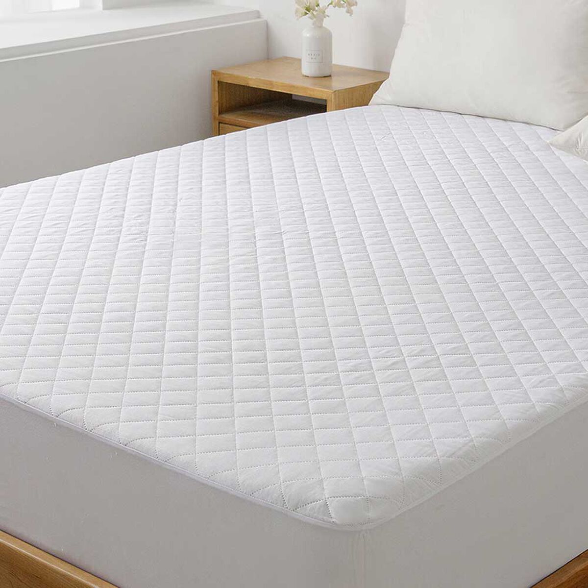 Cubrecolchón Illusions 1,5 Plazas Blanco Waterproof