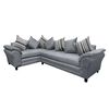 Sofá Seccional Izquierdo Living Factory Capri 5 Cuerpos Gris