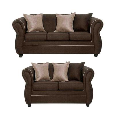 Imagen 1 del producto Juego de Living Black Factory Emili 5 Cuerpos Café