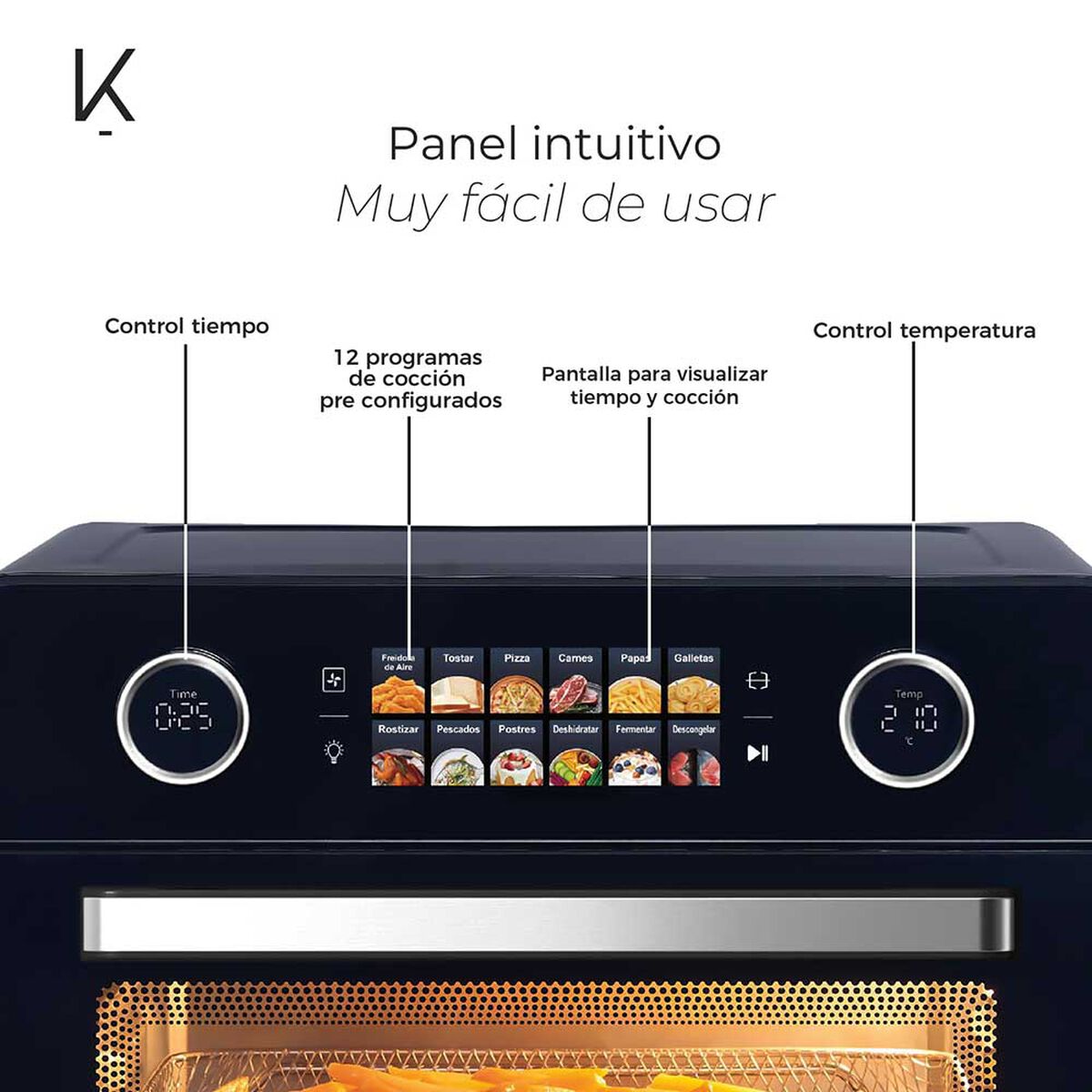Horno Freidora Kitchen-it Smart Edition 25L 25 lts.