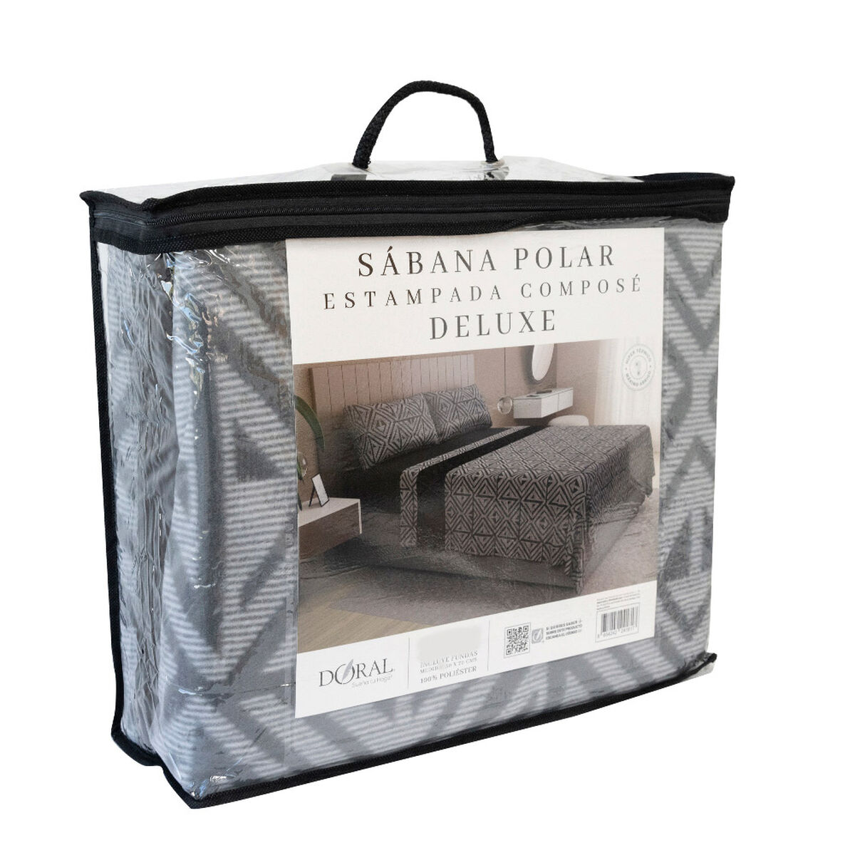 Juego de S&aacute;banas Polar Doral 2 Plazas Estampado D3
