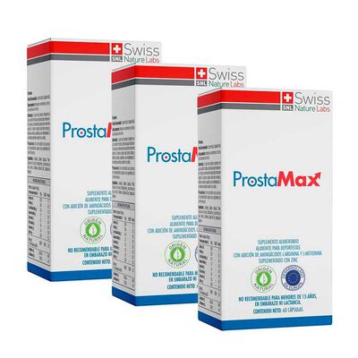 Prostamax Con Aminoacidos Bioactivos Y Minerales Tres Meses Swiss Nature Labs