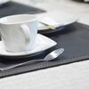 Set 4 Individuales Doral Eco Cuero Rectangular 32x42 Gris