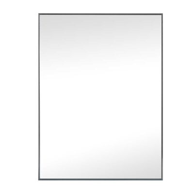 Espejo Marco Aluminio Vgo para Colgar Rectangular 50 x 40 cm Grafito
