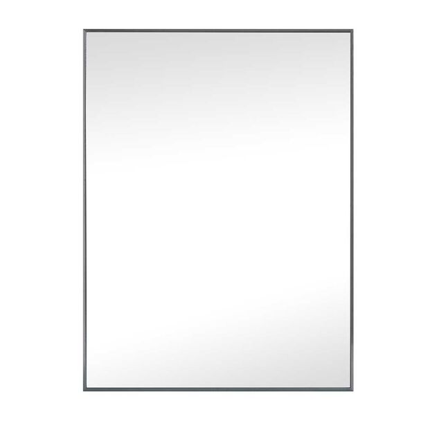 Espejo Marco Aluminio Vgo para Colgar Rectangular 50 x 40 cm Grafito