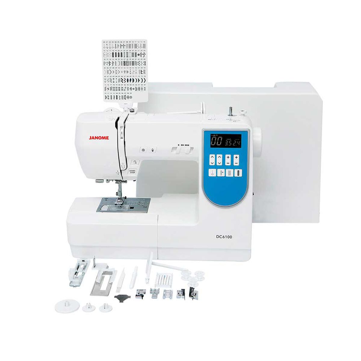 Combo Máquina de Coser Janome DC6100 + Overlock 8002D