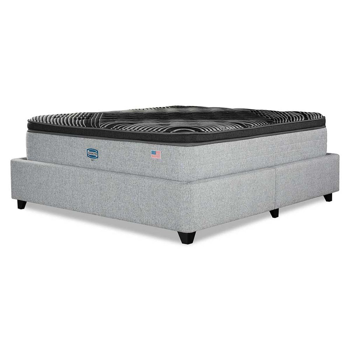 Cama Europea Simmons 2 Plazas Sky 210 cm