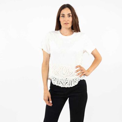 Polera Manga Corta Mujer Portman Club Crudo
