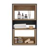 Mueble Auxilar Muro Baño Tuhome Eco Wengue y Fresno 