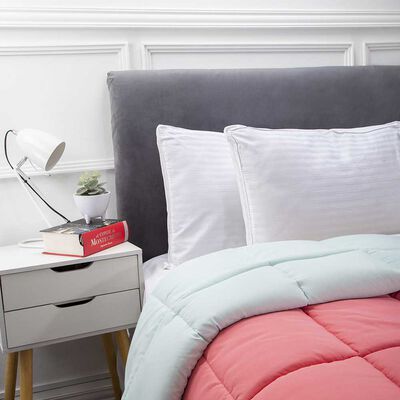 Imagen 2 del producto Plumón Bicolor Casanova 2 Plazas Liso Sandía Menta