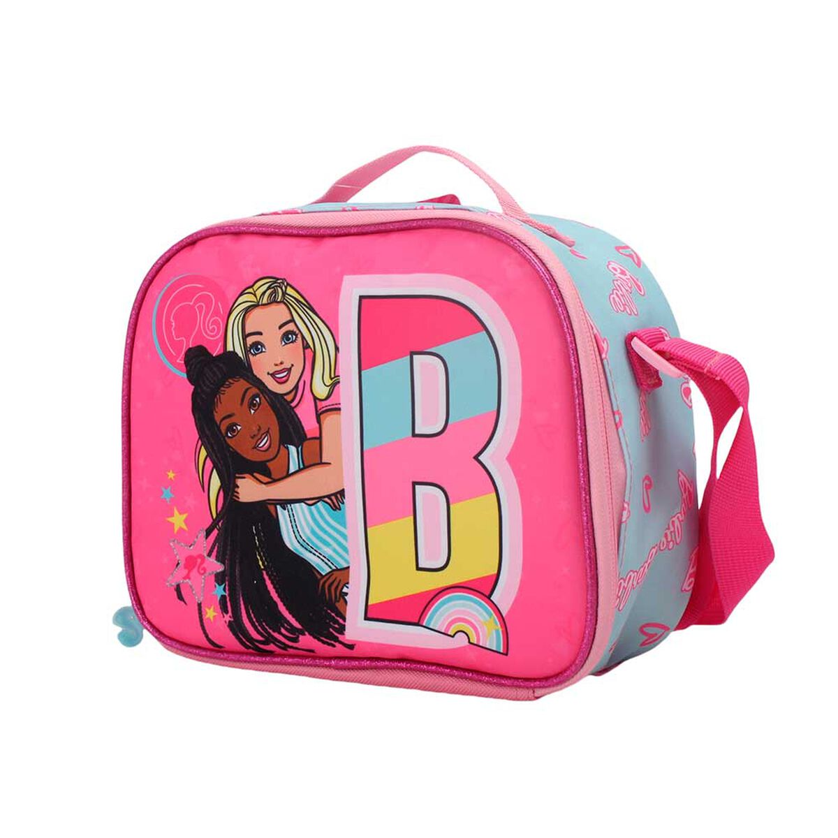 Pack Mochila con Ruedas, Estuche y Lonchera Barbie