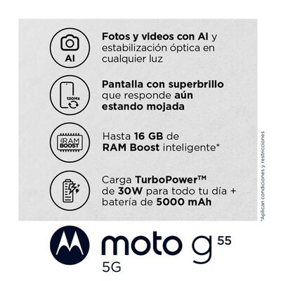 Imagen 2 del producto Celular Motorola Moto G55 5G 256GB 6,5"" Verde