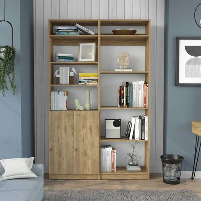 Imagen 1 del producto Estante 2 Puertas + Estante 4 Repisas + 2 Complementos TuHome Home Macadamia