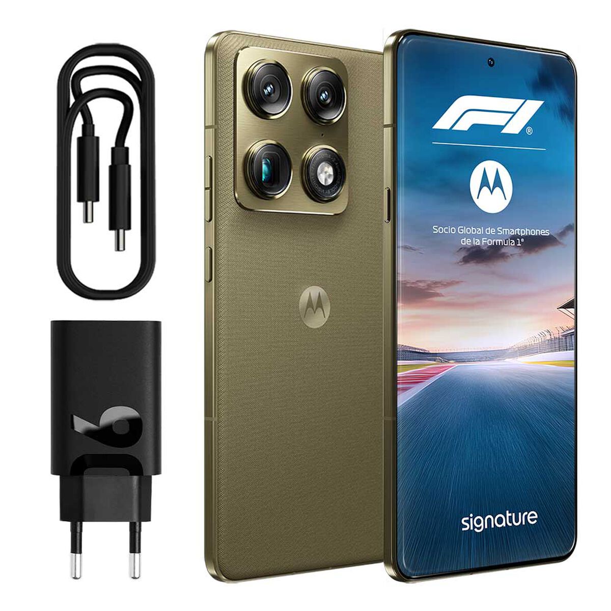 Celular Motorola Signature 5G 1 TB 6,8" Olivo