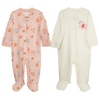 Pack 2 Osito con Patitas Chess Baby Crudo, Lila, Rosa