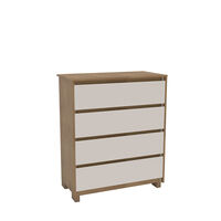 Cómoda Vekkahome Coimbra 4 Cajones Café