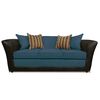 Juego de Living Elegant Detail Minesota Sofá 3 Cuerpos + Dos Sillones 1 Cuerpo Azul