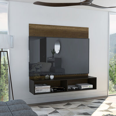 Panel TV TuHome Classic Caramelo / Wengue Hasta 60"