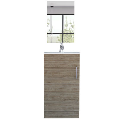 Imagen 2 del producto Combo Mueble Lavamanos Madrid + Espejo Bolonia TuHome