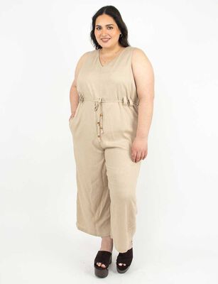 Imagen 2 del producto Enterito Largo Sin Mangas Mujer Extralindas Beige