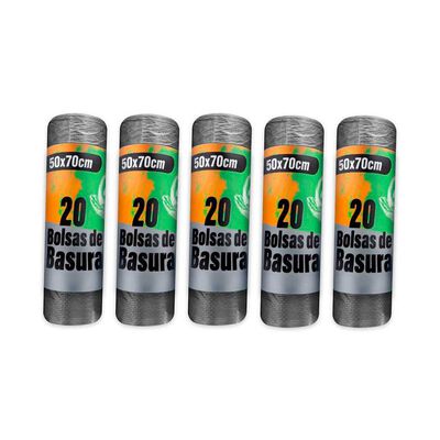Imagen 2 del producto Bolsas de Basura 100 Unidades 30 Litros 50x70 Cm Pro Outdoor