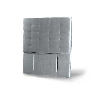 Imagen 2 del producto Respaldo Latam Home 1,5 Plazas Napoles Tela Velvet Gris