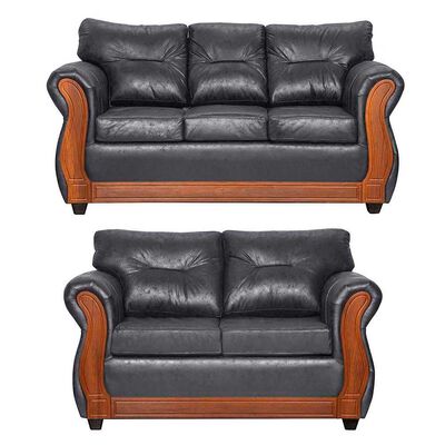 Juego de Living Black Factory Toronto 5 Cuerpos Gris