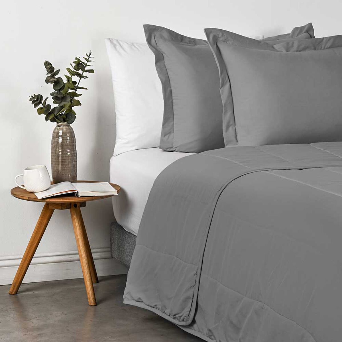 Cubrecama American Family 2 Plazas Marengo Gris