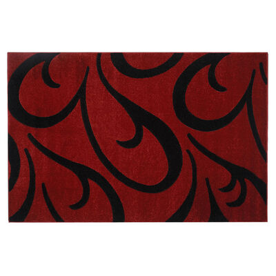 Bajada de Cama Idetex Carved Rojo 80 x 120 cm