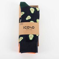 Pack 3 Calcetines Hombre Icono Naranjo