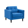 Set 2 Sofás Bodevir Retro 1 Cuerpo Felpa Azul
