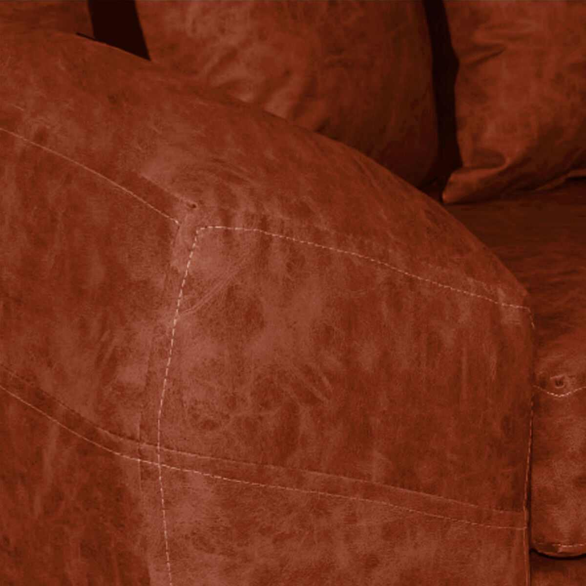 Seccional Izquierdo Elegant Houston Cheise PU 5 Cuerpos Marfil