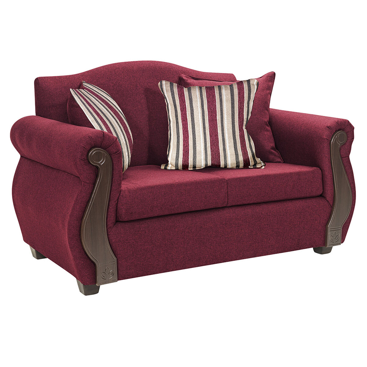 Sof&aacute; Innovamuebles New Bugambilia 2 Cuerpos Burdeo