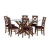 Juego de Comedor Latam Home Merida 6 Sillas Chocolate