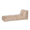 Sof&aacute; Cama Latam Home Cuero Kentucky Bari 1 Cuerpo Beige