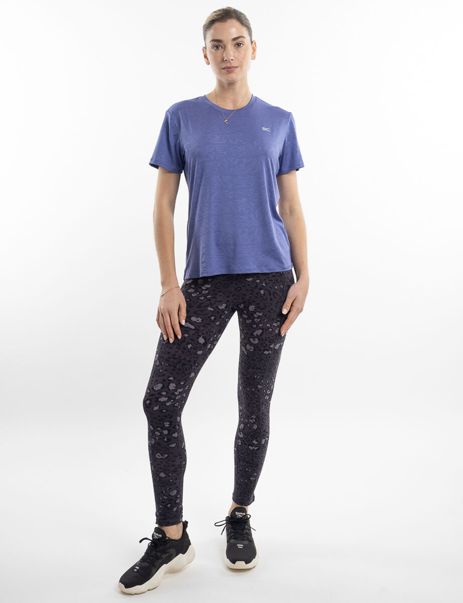 Polera Deportiva Manga Corta Mujer Black County