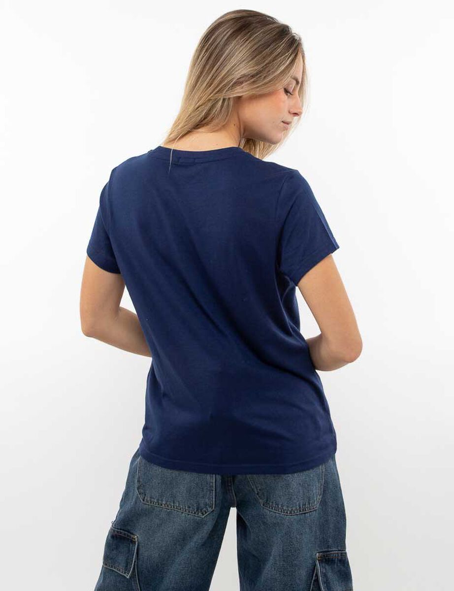 Polera Con Estampado Manga Corta Mujer Icono