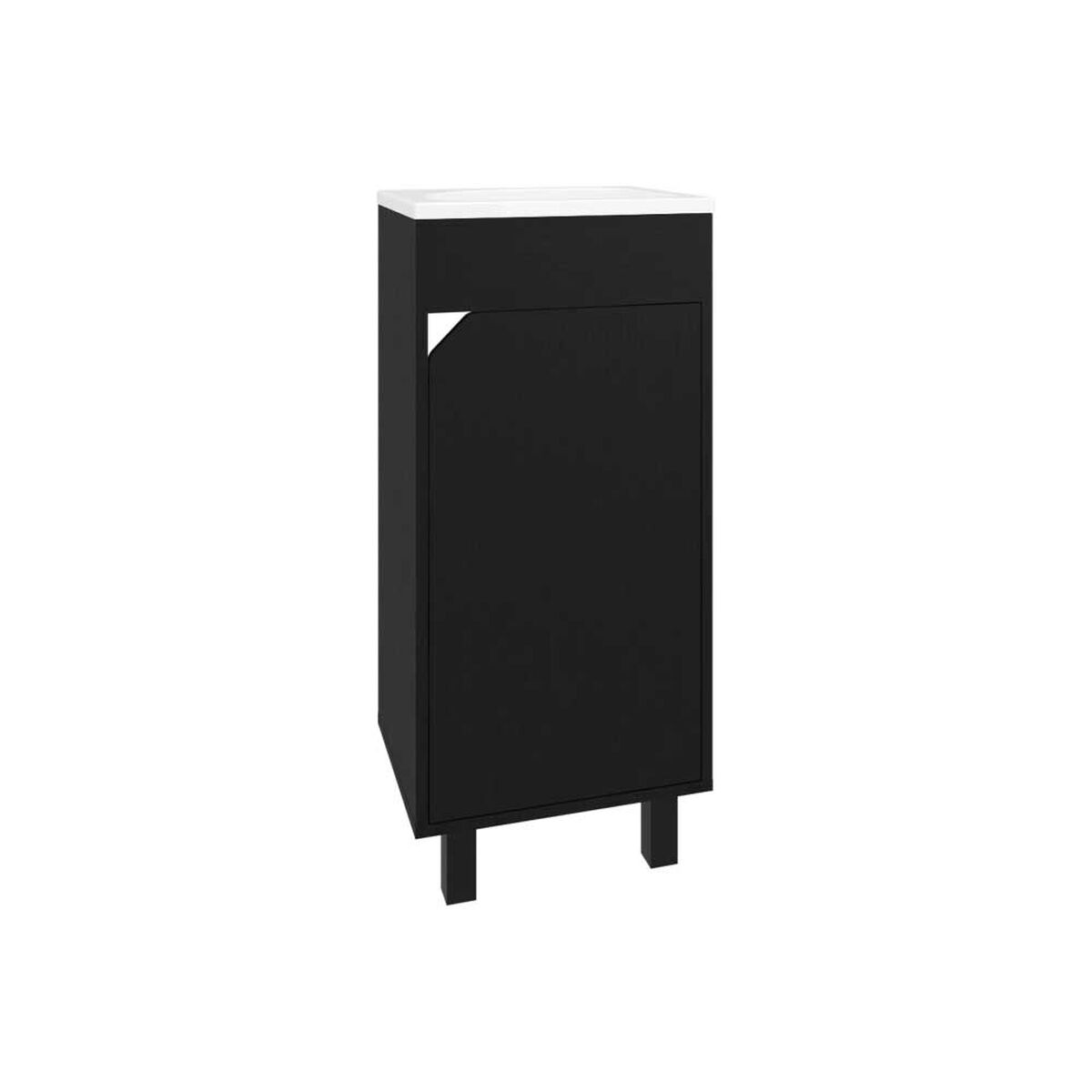 VANITORIO BETHEL 1 PUERTA 86,4X40X32,5 CM WENGUE