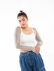 Top Con Polera Manguito Mujer Icono
