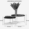 Set 2 Mesas de Centro Onessta Prisma Negro
