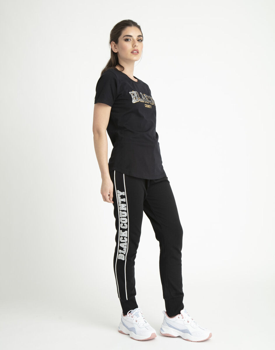 Polera Mujer Black Country Lentejuelas