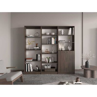 TUHOME Set 3 Estantes Tuhome Home E 2 Puertas Milan