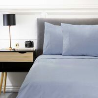 Juego De Sábanas Microfleece Zibel 2 Plazas Azul, Coral