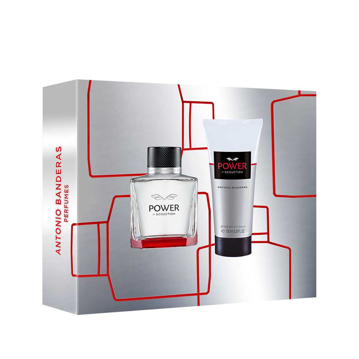 Set Perfume Antonio Banderas Hombre Power of Seduction Eau de Toilette 50 ml + Balsamo After Shave 75 ml